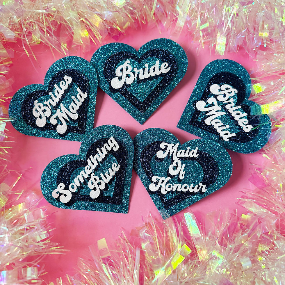 Thumbnail: Wedding Badge - Choose any brooch - Wedding Pin Badge - Bridesmaid