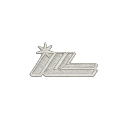Logotipo IL, com estrela e letras em cinza, Illustre (by Studio Ramps) sobre fundo branco.