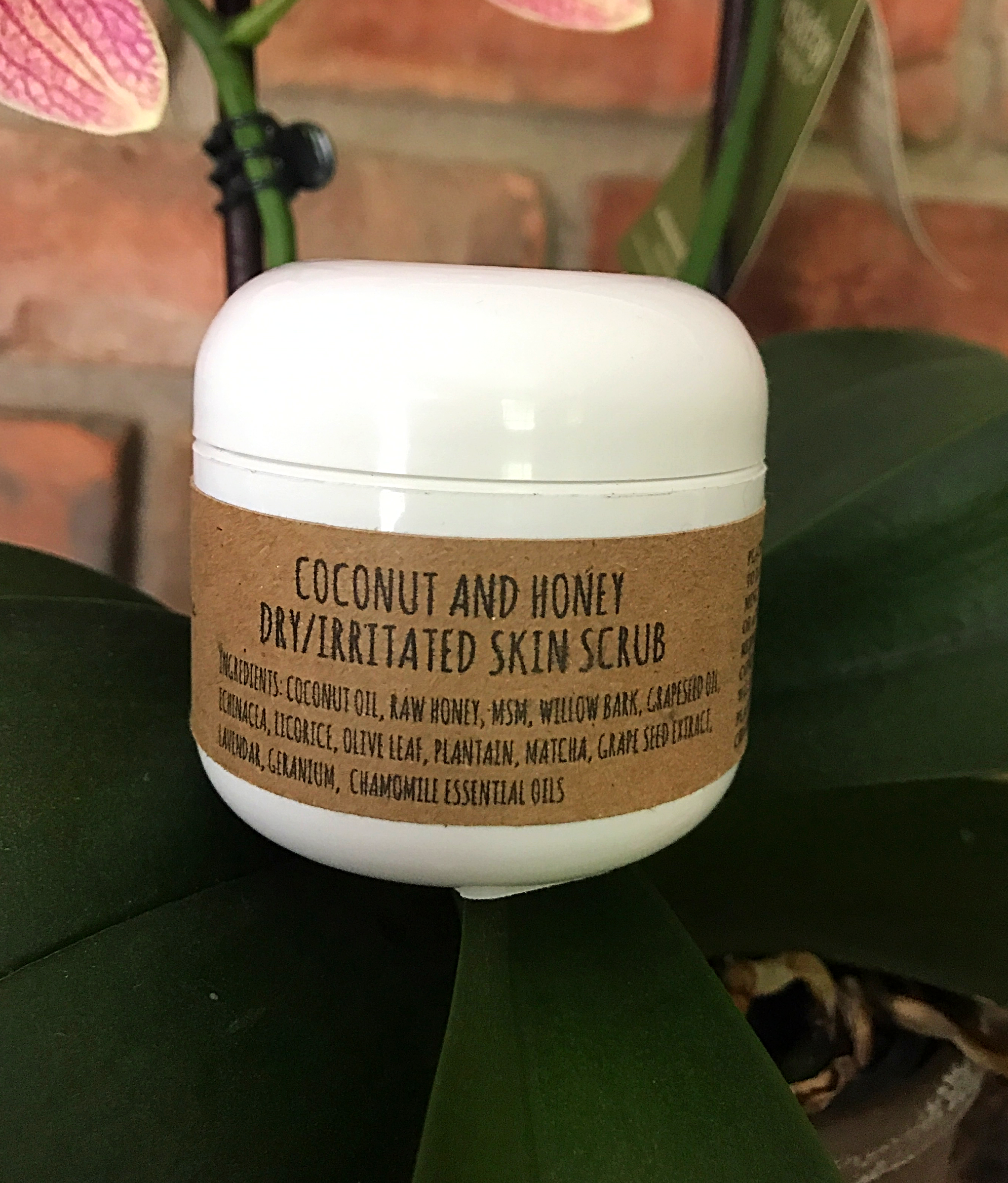 Coconut and Honey DRY/IRRITATED Skin Scrub 2oz. 