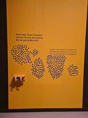 Ausstellungsdesign Emil Nolde 2023 Feininger Museum