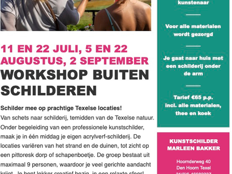 Workshops buiten schilderen