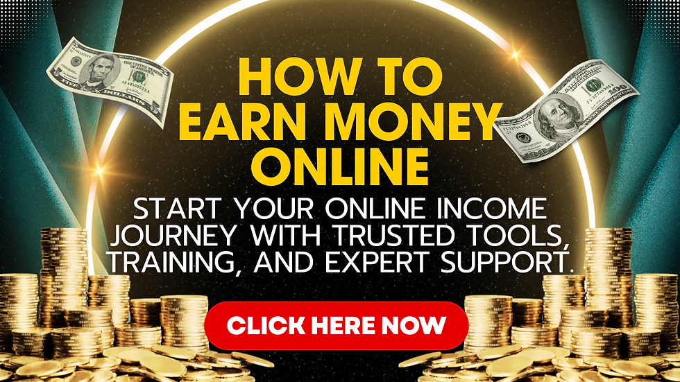 How to earn money online Start your online income journey with trusted tools, training, and expert support.