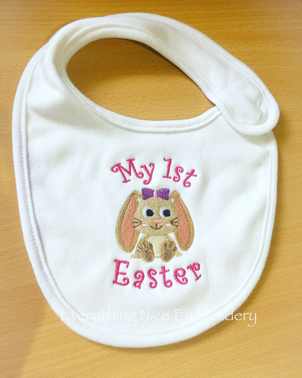 Personalised Easter Bib