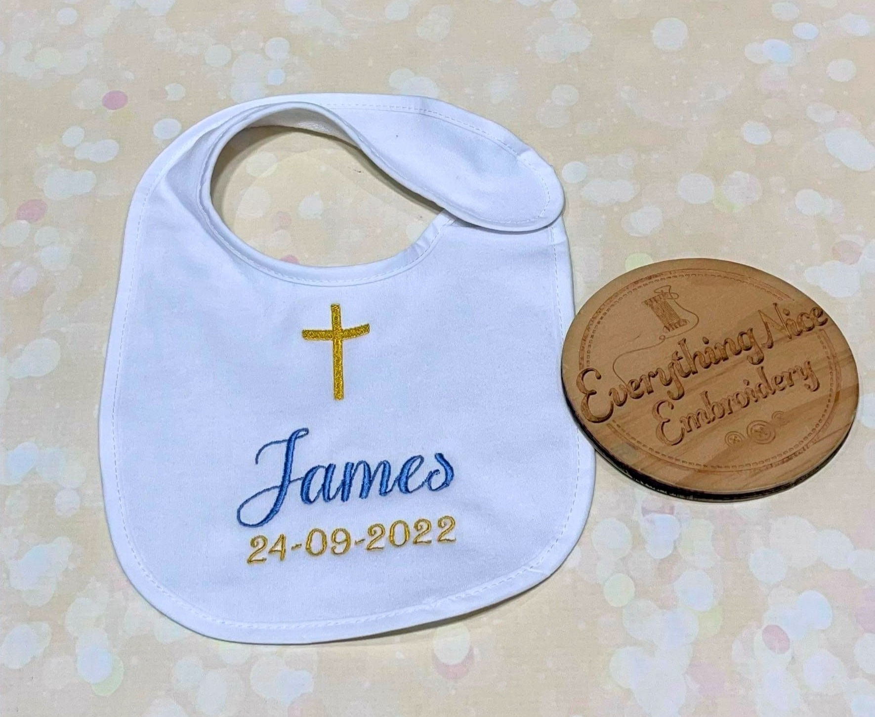Personalised Christening Bib