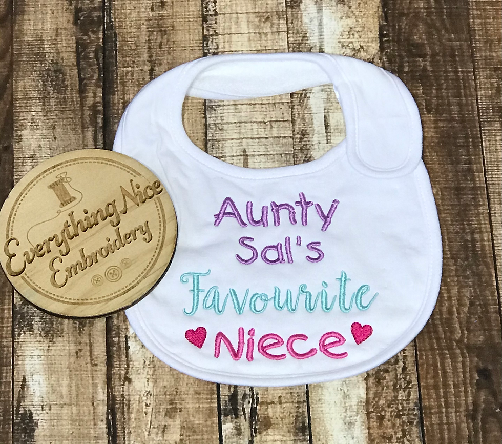 Personalised Bib - Aunty