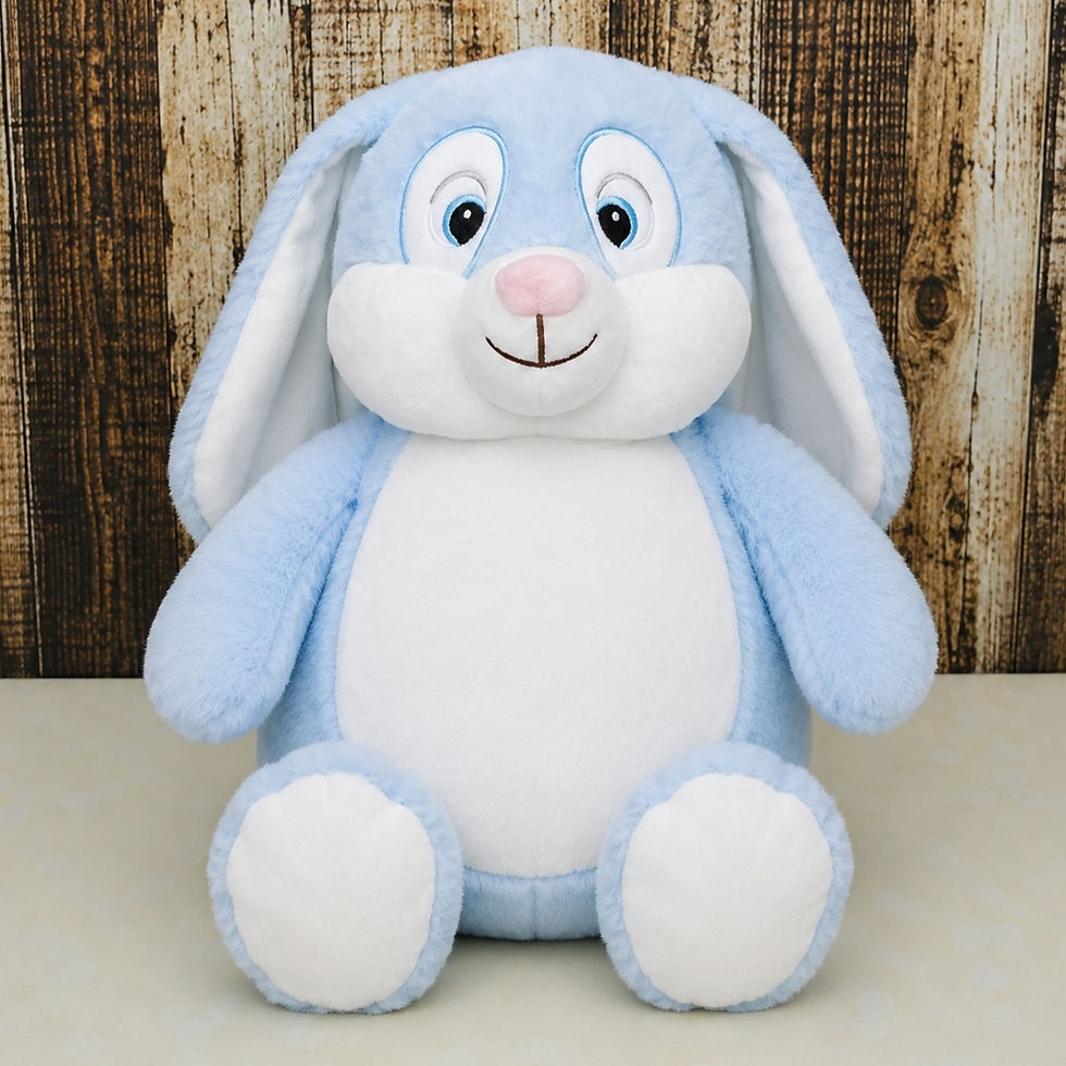 Personalised Baby Blue Bunny