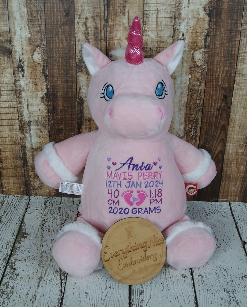Personalised Pink Unicorn - Feet