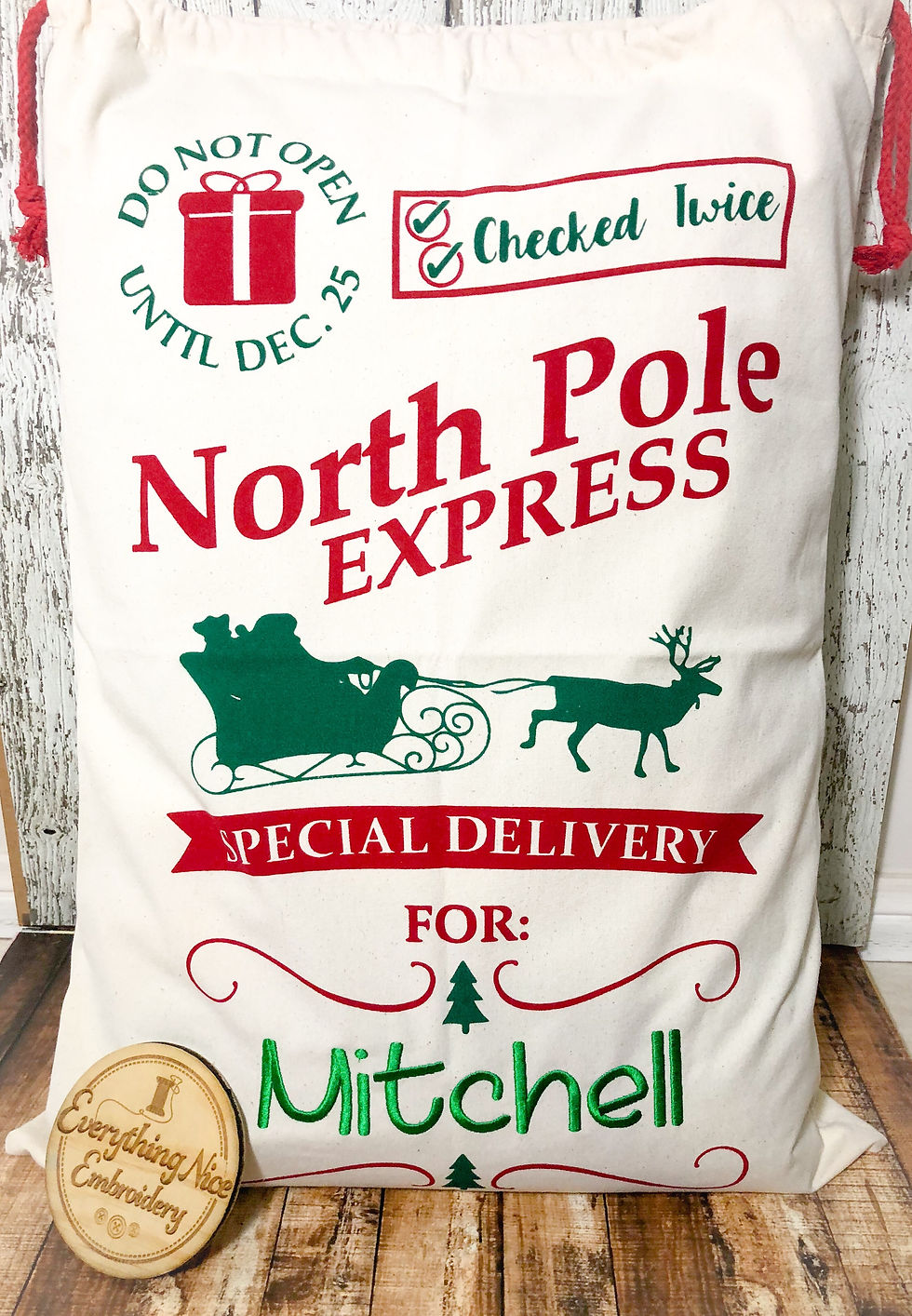North Pole Express Christmas Sack - Boy