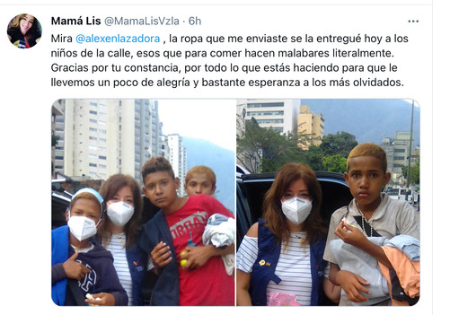 Ayuda a los niños de la calle en Caracas