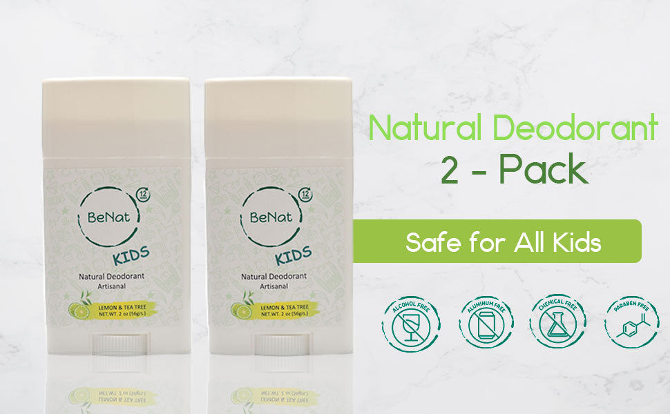 Thumbnail: 2-Pack all-Natural Deodorants for Kids & Teens