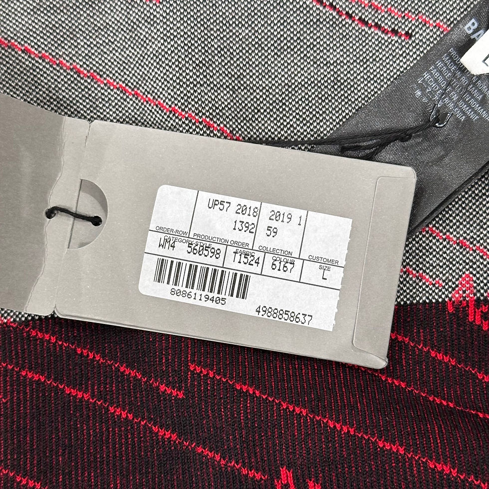 Thumbnail: Balenciaga Red Knit Logo Sweater
