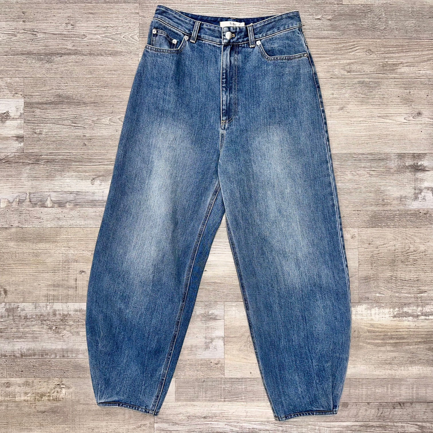 Tibi Tapered Balloon Jeans