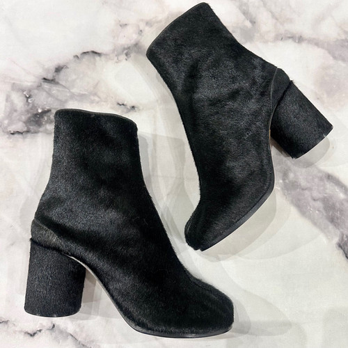 Maison Margiela Pony Hair Tabi Boots | addictionstudios