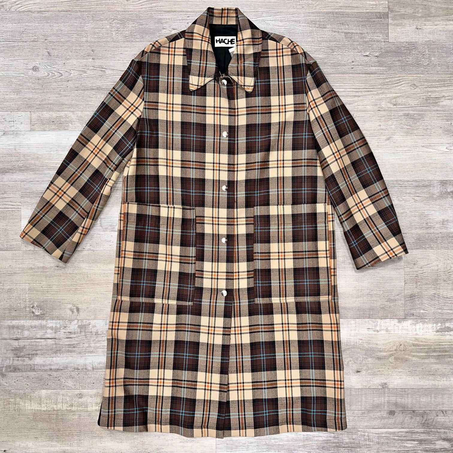 Hache Plaid Coat