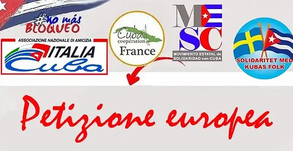 Petizione europea contro il blocco imposto a Cuba