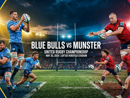 Featured Match-Up | π United Rugby Championship Quarter-Final | Blue Bulls vs Munster | π
30 May 2026 | ποΈ Loftus Versfeld, Pretoria