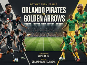 Featured Match-Up | 🇿🇦 Betway Premiership |Orlando Pirates vs Lamontville Golden Arrows🗓️ 7 April 2026 | 🏟️ Orlando Amstel Arena