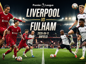 Featured Match-Up | 🏴 English Premier League |Liverpool vs Fulham🗓️ 11 April 2026 | 🏟️ Anfield Stadium