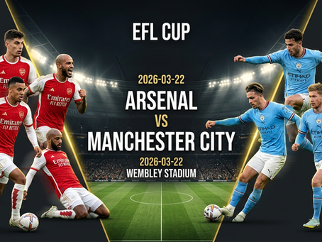 Featured Match-Up | 🇬🇧 English Premier League | Arsenal vs Manchester City | 🗓️ 22 March 2026 | 🏟️ Wembley Stadium