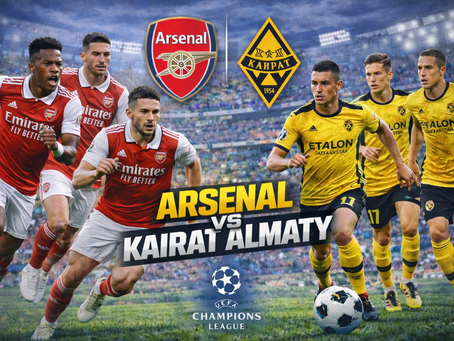 Featured Match-Up | UEFA Champions League | Arsenal vs Kairat Almaty | 🗓️ 28 January 2026