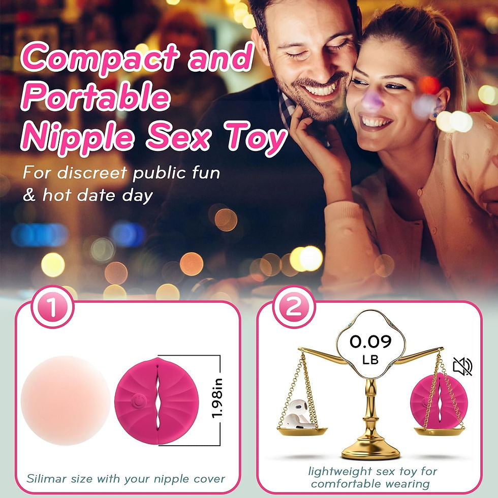 Thumbnail: lvhua Nipple Toys Nipple Vibrator, Nipple Clamps Sex Pleasure Women with 10 Vib