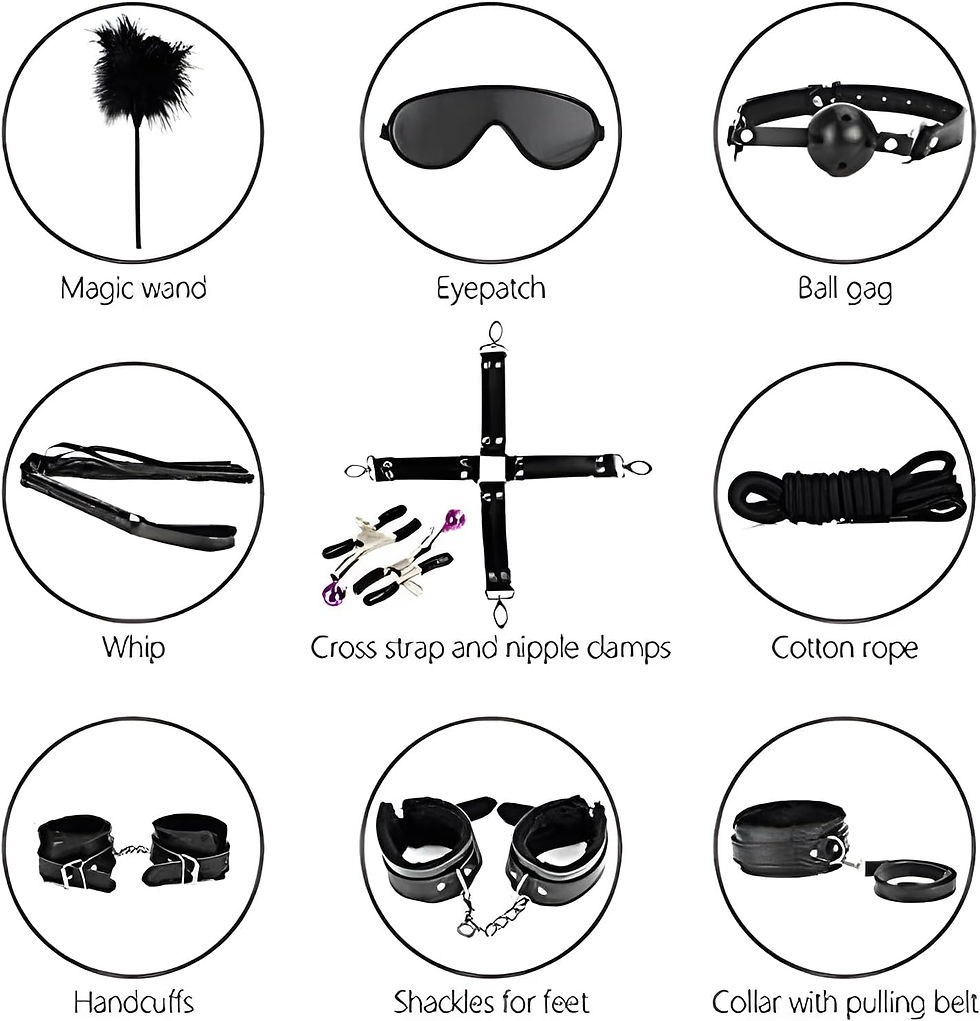 Thumbnail: 10 sets of Couple Sex Game Tools, S&M Game Tool Kit, Adjustable Bed Game Set To