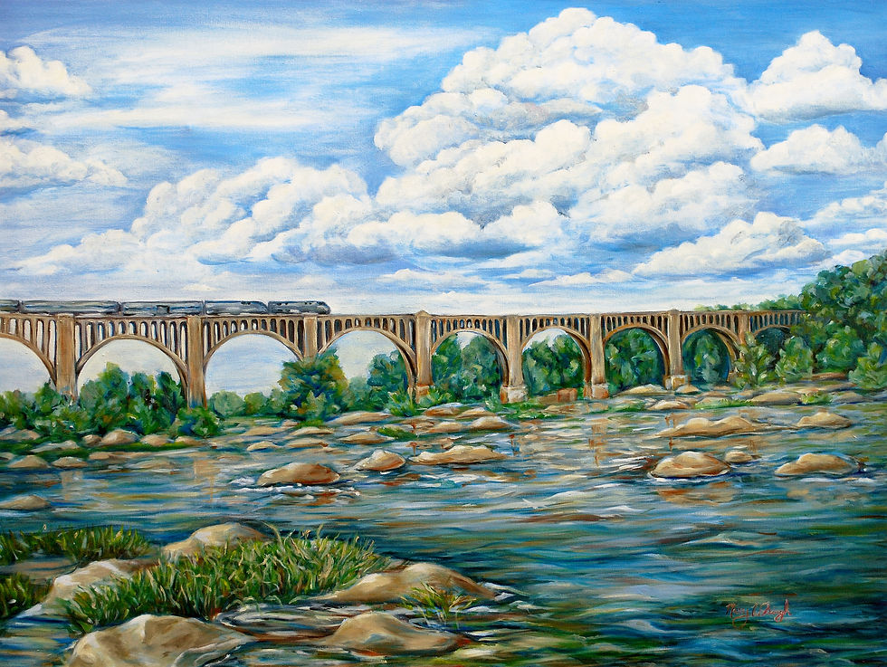 The Trestles over the James