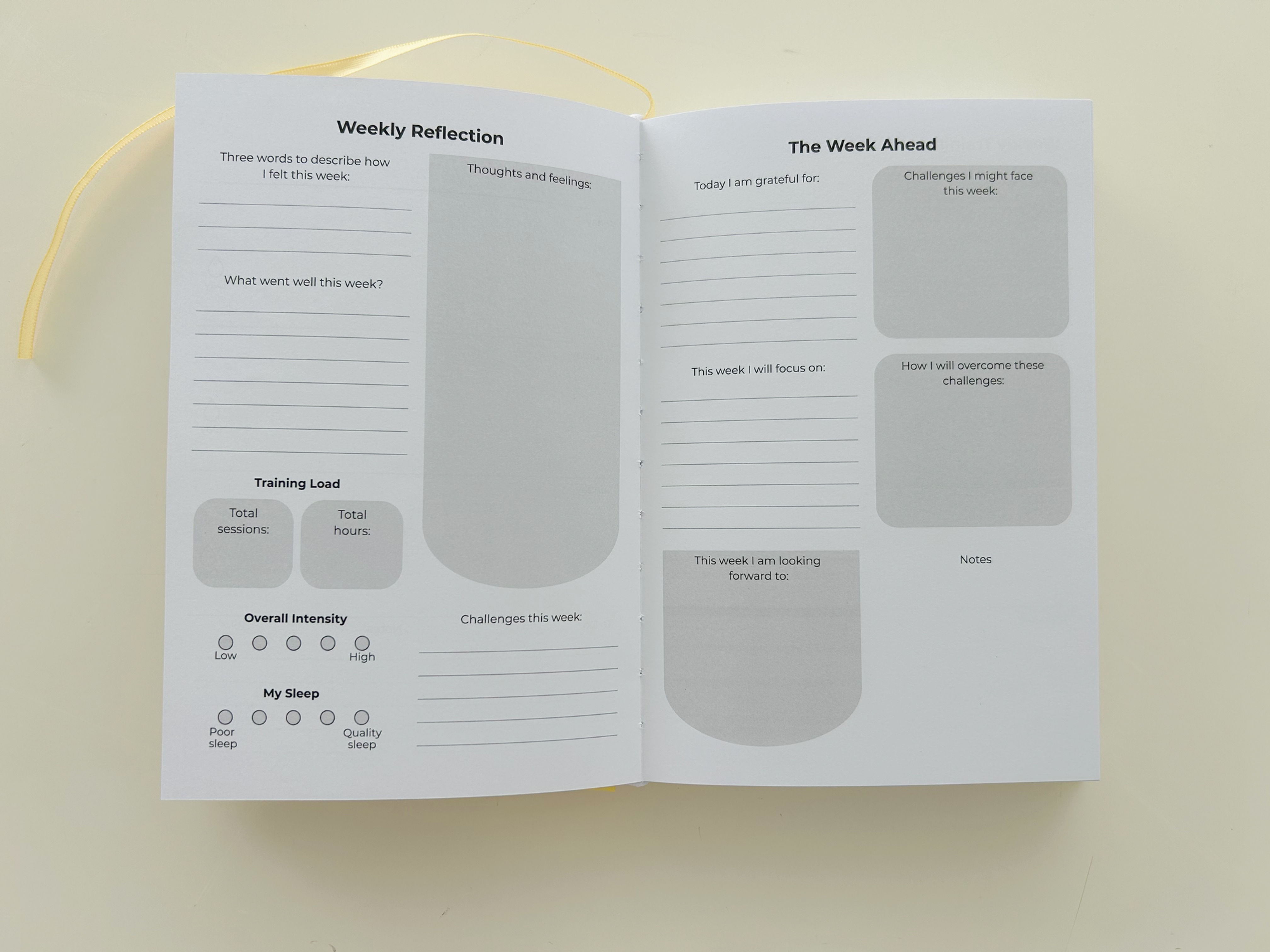 Weekly reflection and preparation