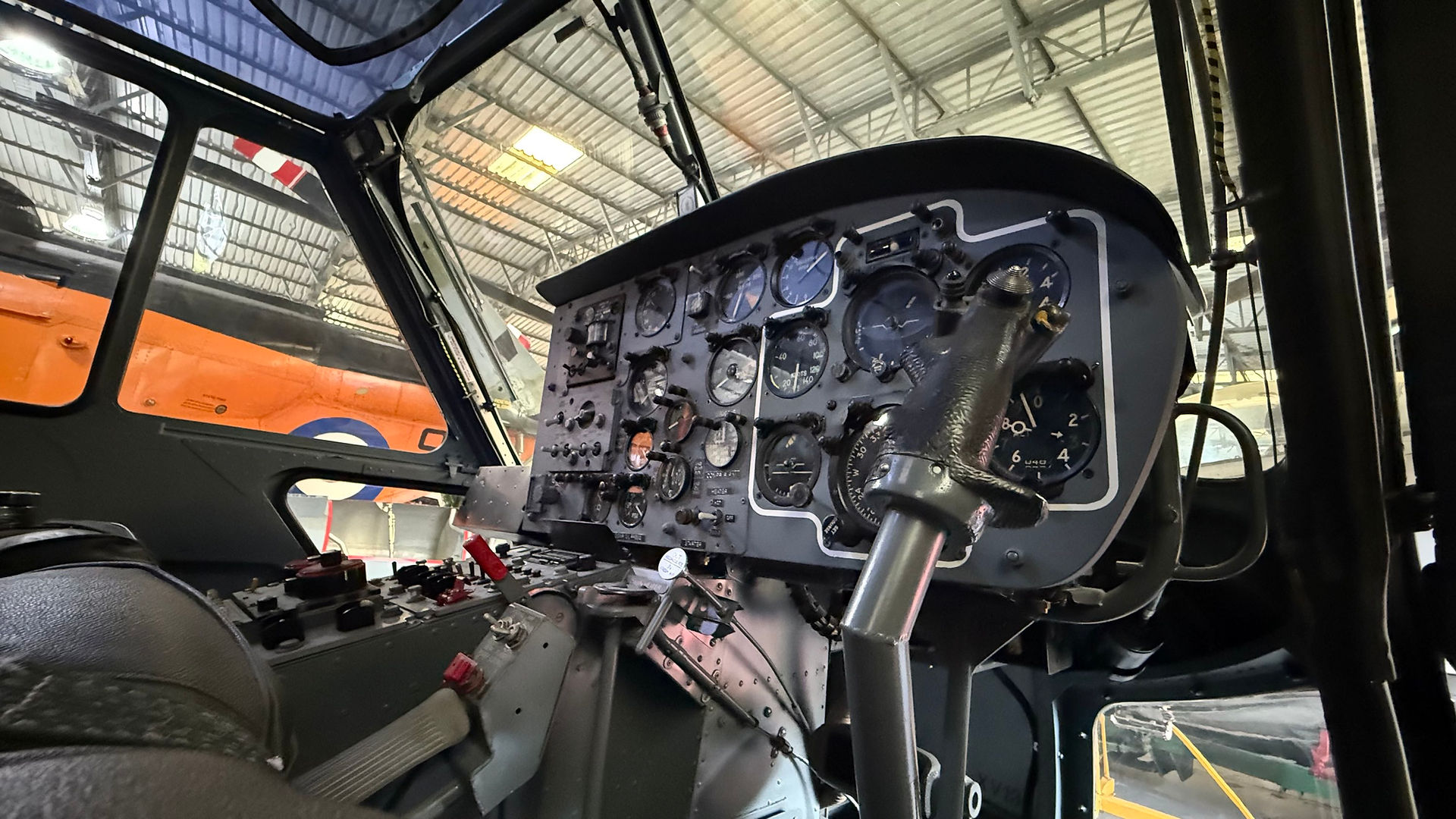 Helicopter control panel