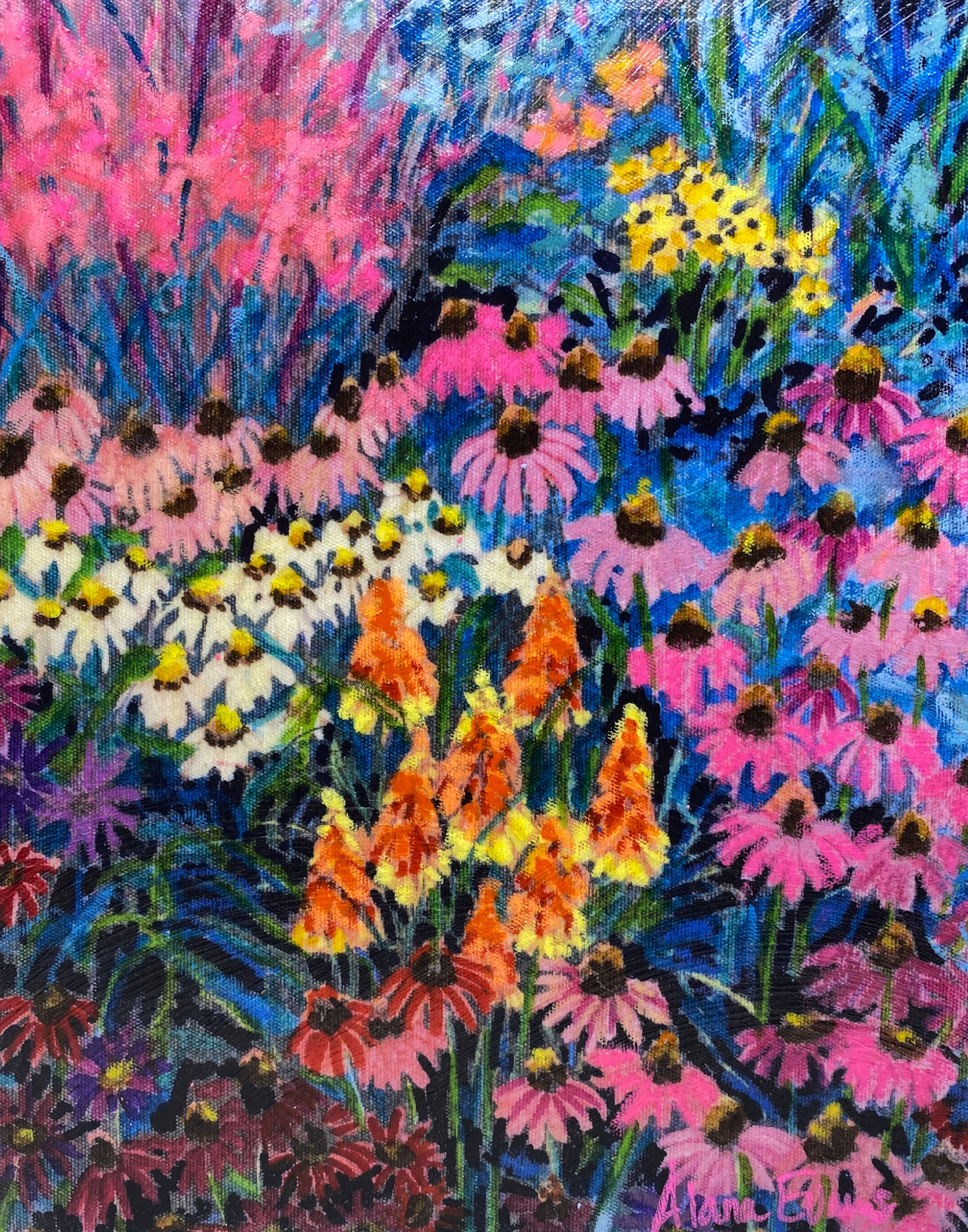 Radiant Symphony Hand Embellished Print