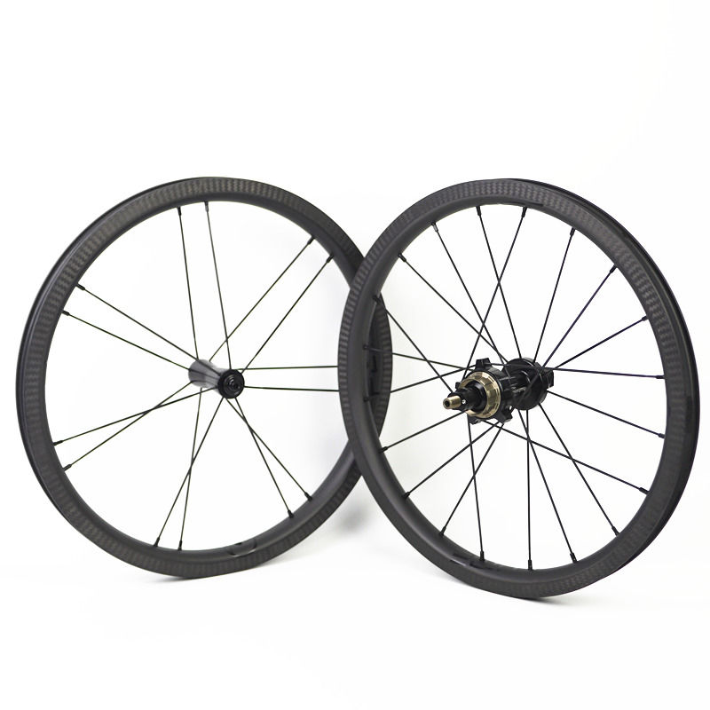 Thumbnail: Plume Ultra light 16 inch 349 Carbon Wheels for Brompton 2-speed 3/4-speed
