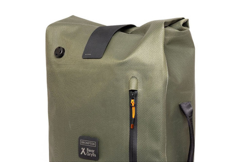 Brompton x Bear Grylls Waterproof Backpack Olive + Frame
