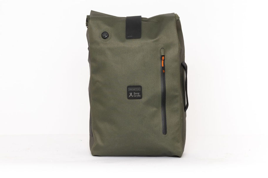 Brompton x Bear Grylls Waterproof Backpack Olive + Frame