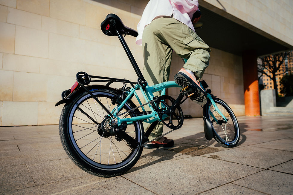 ภาพขนาดย่อ: Brompton C Line 12 Speed Turkish Green