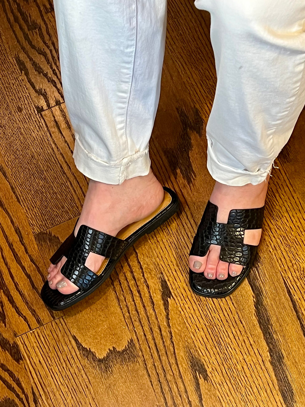 Thumbnail: Croco Print Sandal
