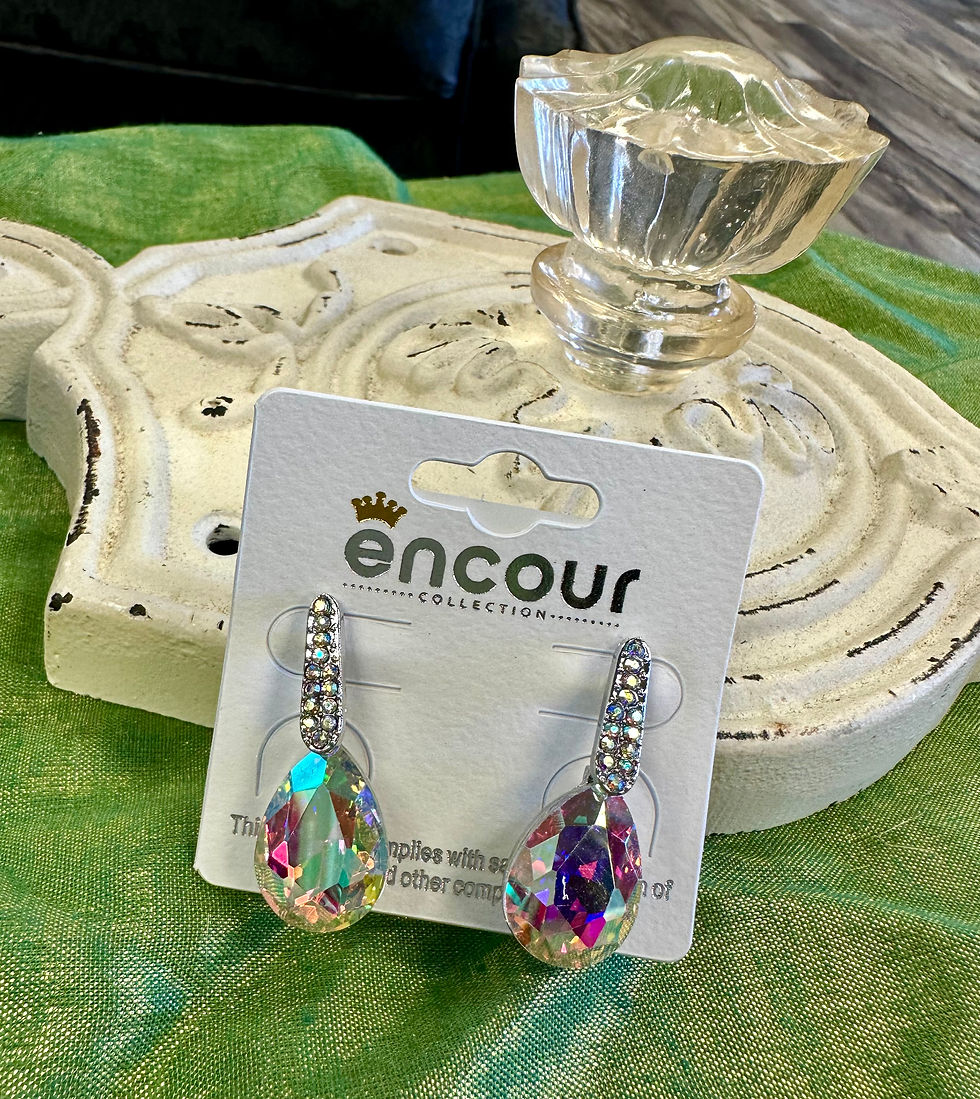 Thumbnail: Crystal Teardrop Earring