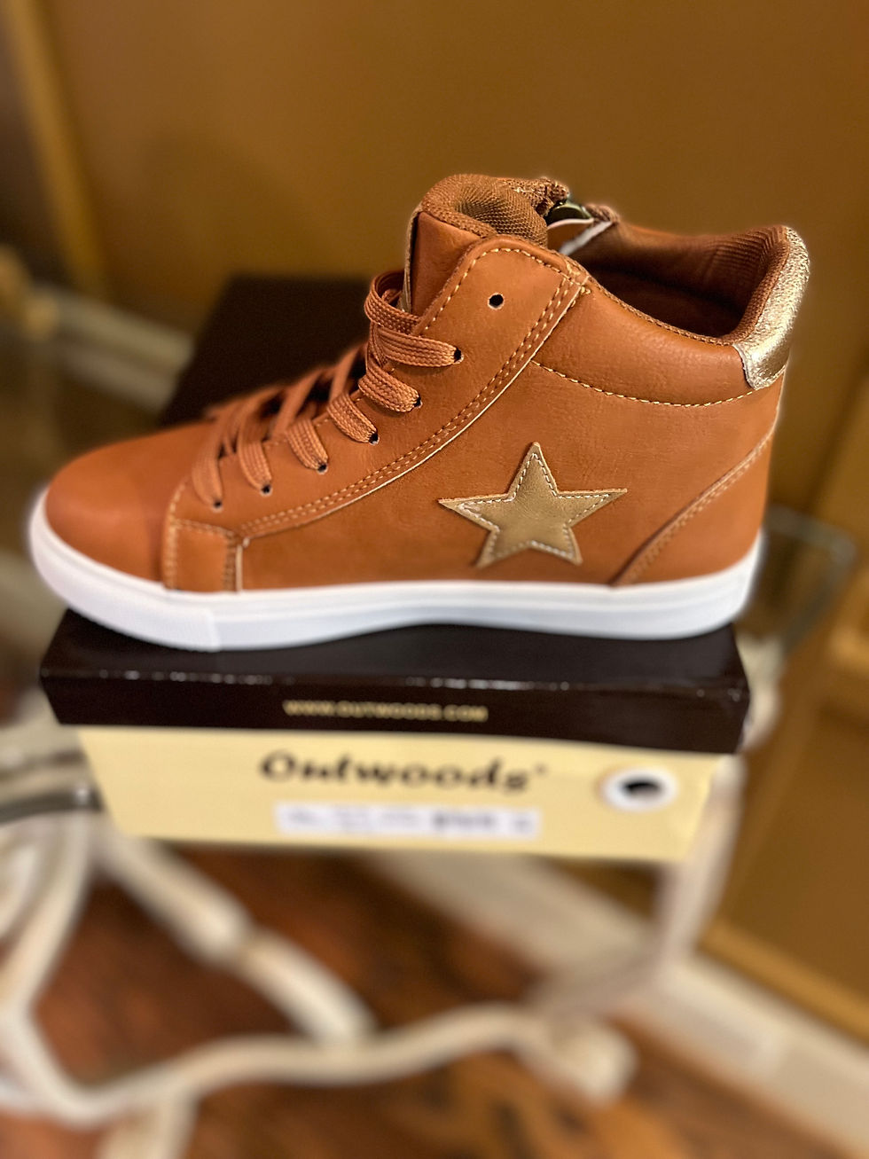Thumbnail: High Top Brown Sneaker