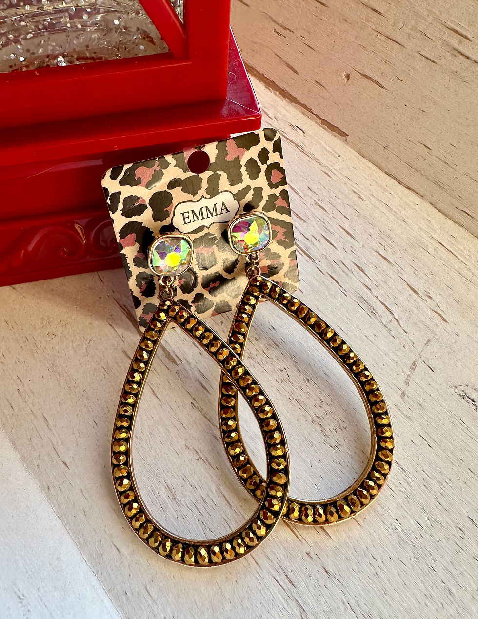 Thumbnail: Teardrop Rhinestone Dangle