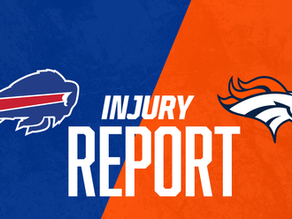 Broncos - Bills Injury Report