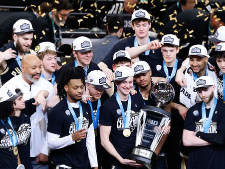 Purdue Wins 2026 Big Ten Tournament Title With 80 - 72 Victory Over Michigan Behind Oscar Cluff and Braden Smith