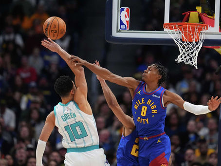 Hornets Dominate Shorthanded Nuggets Behind Brandon Miller’s 23 Points.