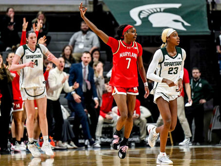 Okananwa Powers No. 22 Maryland Past No. 12 Michigan State, 86–70.