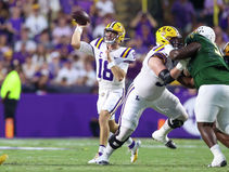 Nussmeier, No. 3 LSU Dominate Southeastern Louisiana in 56-10 Rout