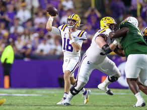 Nussmeier, No. 3 LSU Dominate Southeastern Louisiana in 56-10 Rout