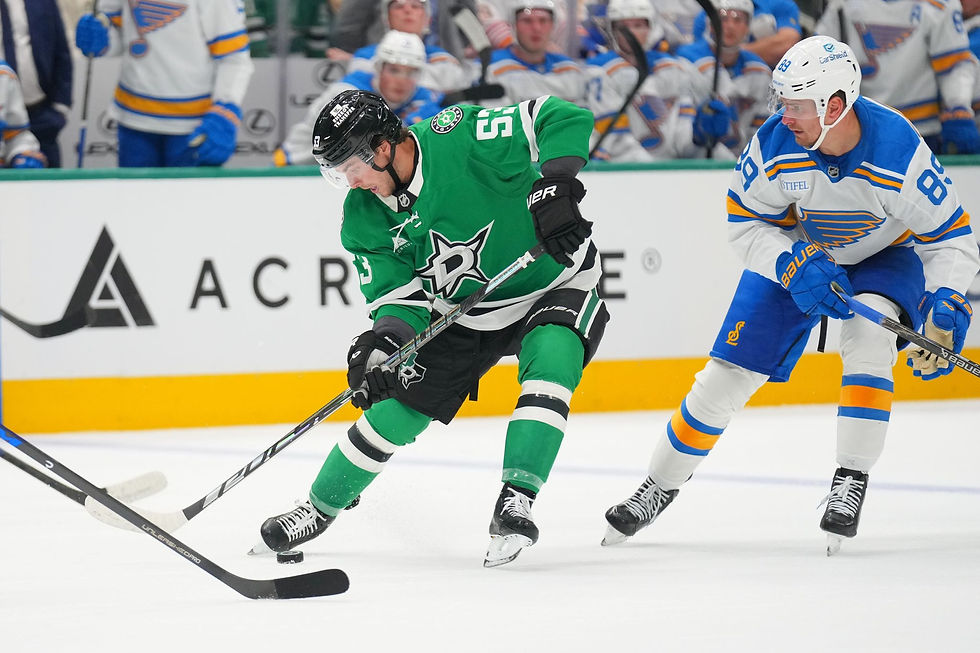 Mason McTavish scores in Blues debut as St. Louis shuts out Dallas 4-0.