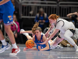 Colorado Defeats Kansas 55-48 Behind Logyn Greer Defense to Reach Big 12 Tournament Quarterfinals
