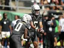 Moore’s Career-Best Performance Powers No. 6 Oregon Past Rival Oregon State, 41–7