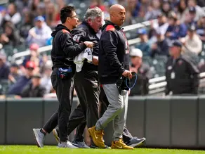 An MLB umpire was hospitalized following an incident in which he was struck by a foul ball.