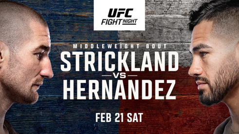 UFC Fight Night Sean Strickland vs Anthony Hernandez Live From Toyota Center