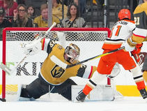 Barbashev Late Goal Lifts Golden Knights Past Ducks in Controversial Game 1 Victory.